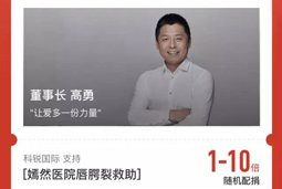 参加腾讯99公益，支持嫣然天使医院唇腭裂救助